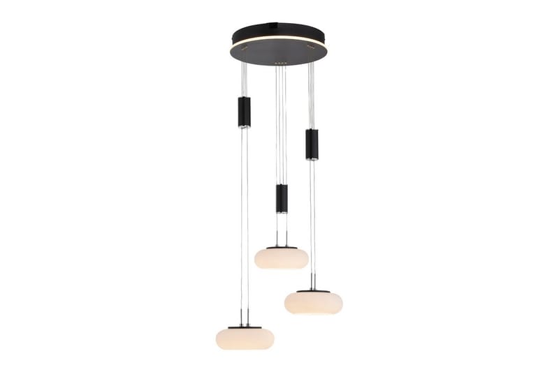 Loftlampe Q-Etienne - 40x200x44 cm, Sort - Belysning - Lamper & indendørsbelysning - Loftlampe - Pendellamper & hængelamper