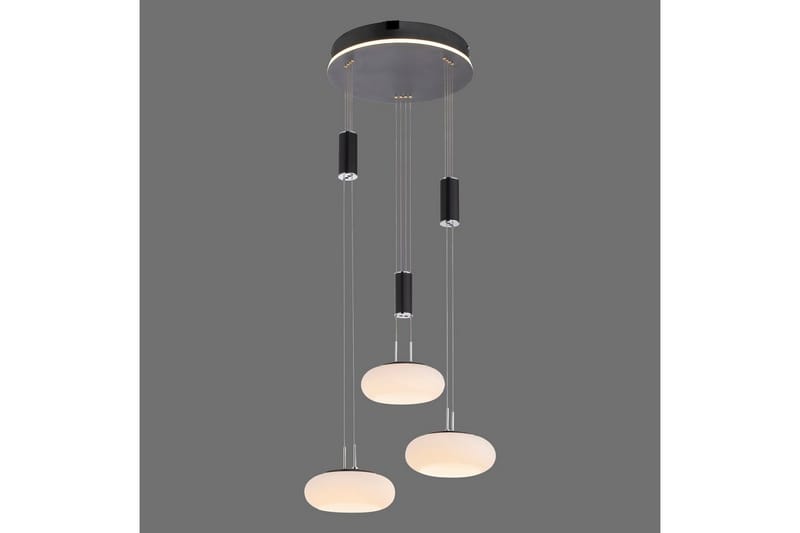 Loftlampe Q-Etienne - 40x200x44 cm, Sort - Belysning - Lamper & indendørsbelysning - Loftlampe - Pendellamper & hængelamper