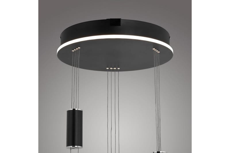 Loftlampe Q-Etienne - 40x200x44 cm, Sort - Belysning - Lamper & indendørsbelysning - Loftlampe - Pendellamper & hængelamper