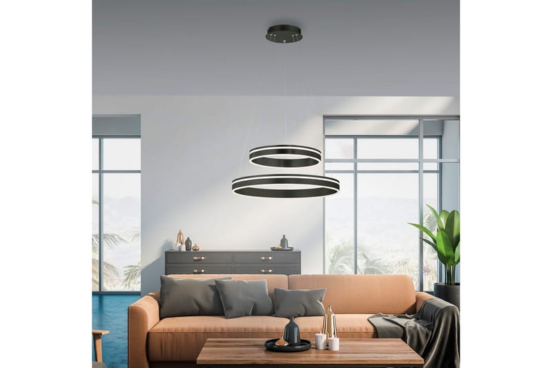 Loftlampe Q-Vito - 59x200x59 cm, Antracit - Belysning - Lamper & indendørsbelysning - Loftlampe - Pendellamper & hængelamper