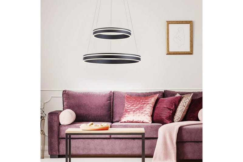 Loftlampe Q-Vito - 59x200x59 cm, Antracit - Belysning - Lamper & indendørsbelysning - Loftlampe - Pendellamper & hængelamper