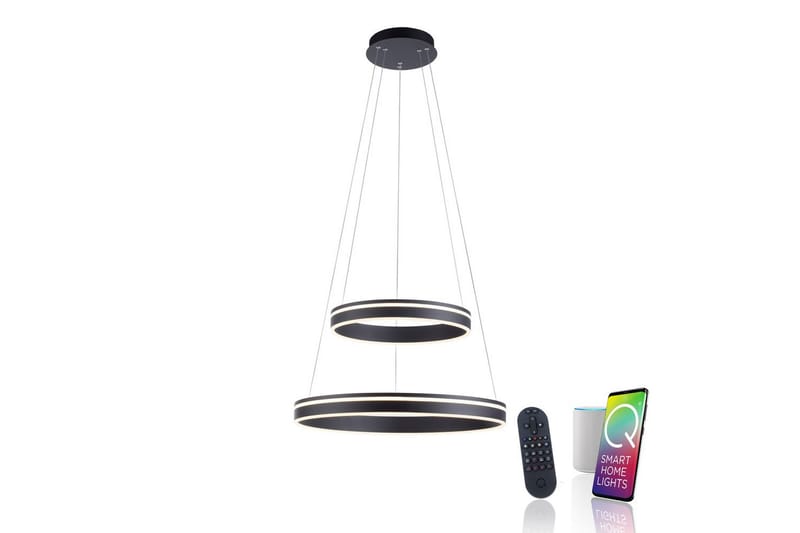 Loftlampe Q-Vito - 59x200x59 cm, Antracit - Belysning - Lamper & indendørsbelysning - Loftlampe - Pendellamper & hængelamper