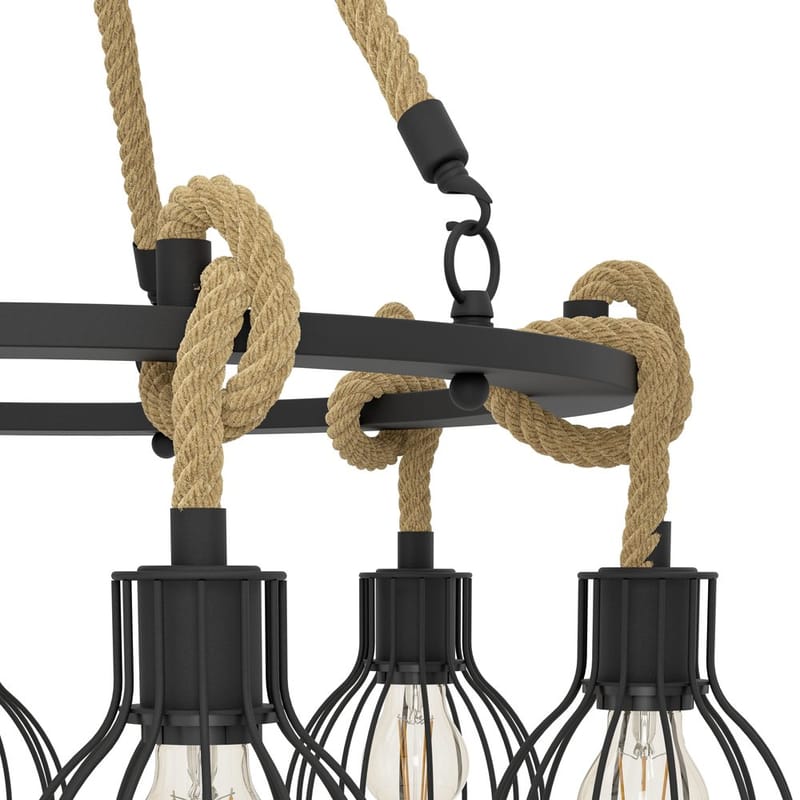 Loftlampe Rampside Rund med 6 Lamper - 76 cm - Belysning - Lamper & indendørsbelysning - Loftlampe - Pendellamper & hængelamper