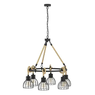 Loftlampe Rampside Rund med 6 Lamper - 76 cm - Belysning - Lamper & indendørsbelysning - Loftlampe - Pendellamper & hængelamper