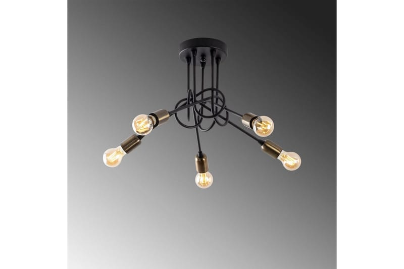 Loftlampe Ranju Sort / Antik Fem Sokkel - Fem Sokkel - Belysning - Lamper & indendørsbelysning - Loftlampe - Pendellamper & hængelamper