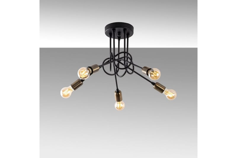 Loftlampe Ranju Sort / Antik Fem Sokkel - Fem Sokkel - Belysning - Lamper & indendørsbelysning - Loftlampe - Pendellamper & hængelamper