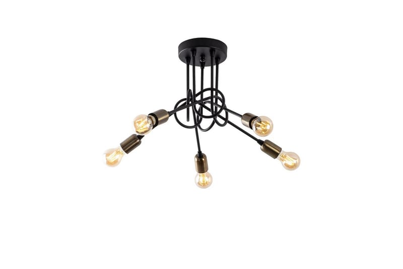 Loftlampe Ranju Sort / Antik Fem Sokkel - Fem Sokkel - Belysning - Lamper & indendørsbelysning - Loftlampe - Pendellamper & hængelamper