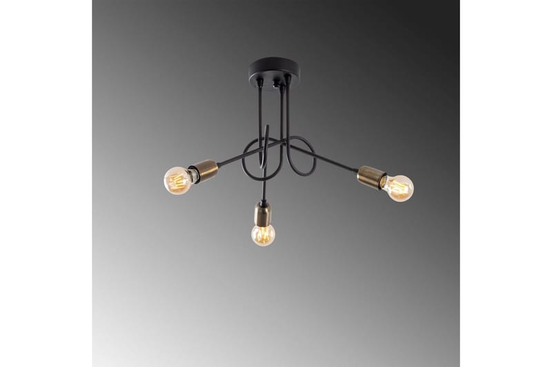 Loftlampe Ranju Sort / Antik Tre stik - Tre stik - Belysning - Lamper & indendørsbelysning - Loftlampe - Pendellamper & hængelamper