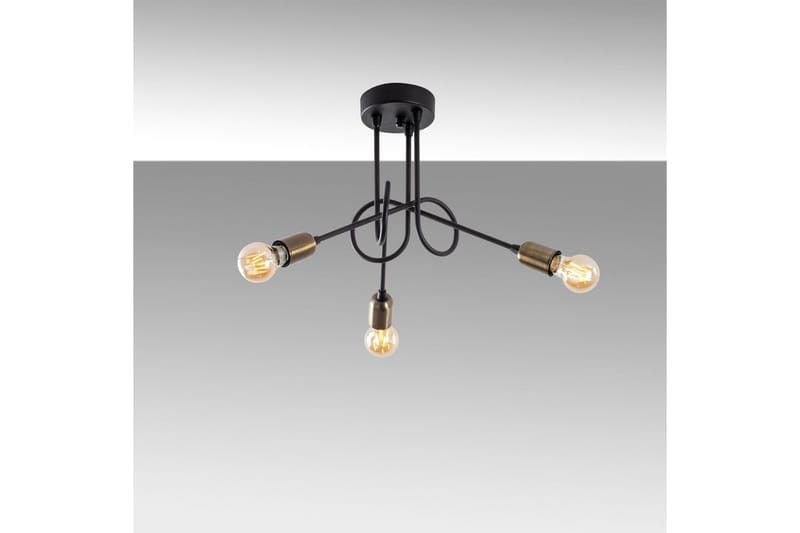 Loftlampe Ranju Sort / Antik Tre stik - Tre stik - Belysning - Lamper & indendørsbelysning - Loftlampe - Pendellamper & hængelamper