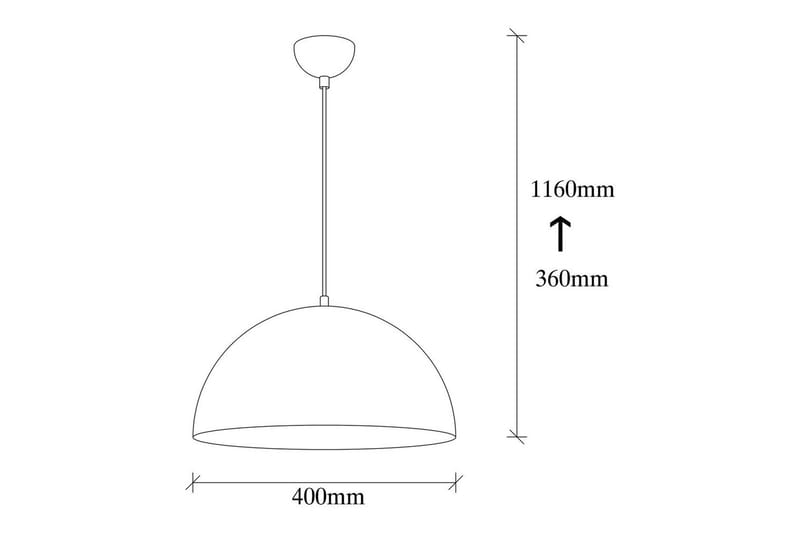 Loftlampe Rantesh Hvid - 40 x 40 cm - Belysning - Lamper & indendørsbelysning - Loftlampe - Pendellamper & hængelamper