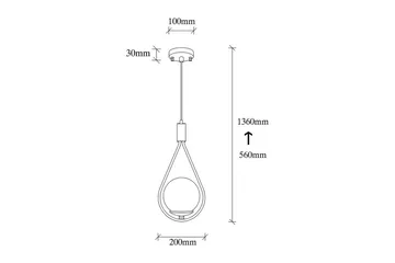 Loftlampe Rate 8 Sort - Sort - Belysning - Lamper & indendørsbelysning - Loftlampe - Pendellamper & hængelamper