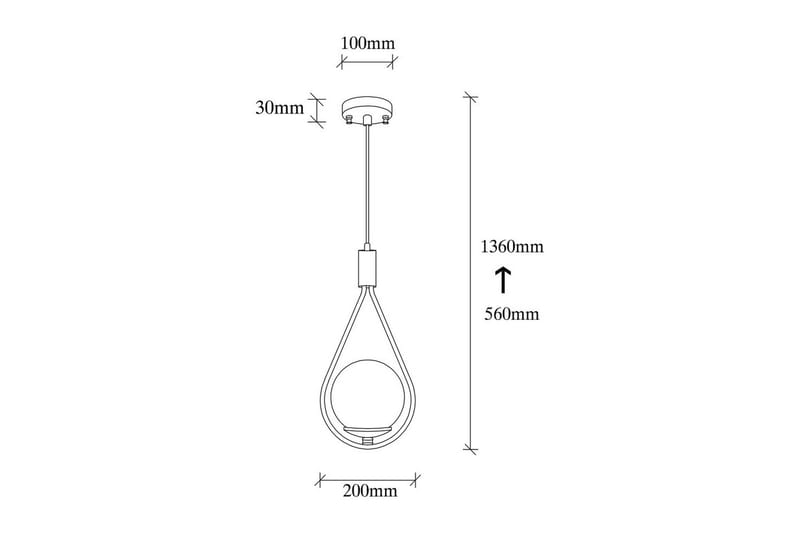 Loftlampe Rate 8 Sort - Sort - Belysning - Lamper & indendørsbelysning - Loftlampe - Pendellamper & hængelamper