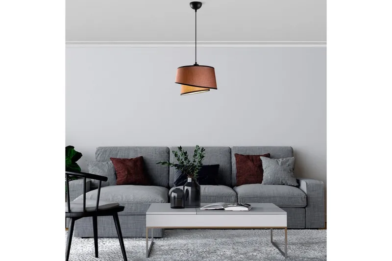 Loftlampe Ravougrad Mørk Brun - Mørk Brun - Belysning - Lamper & indendørsbelysning - Loftlampe - Pendellamper & hængelamper