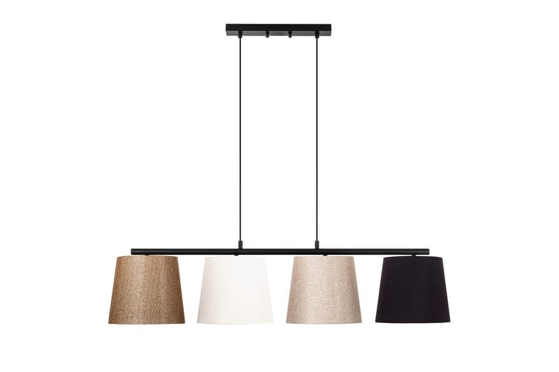 Loftlampe Rithmere Sort / Rany / Hvid / Beige - Beige/Guld/Sort/Hvidfarvet træ - Belysning - Lamper & indendørsbelysning - Loftlampe - Pendellamper & hængelamper