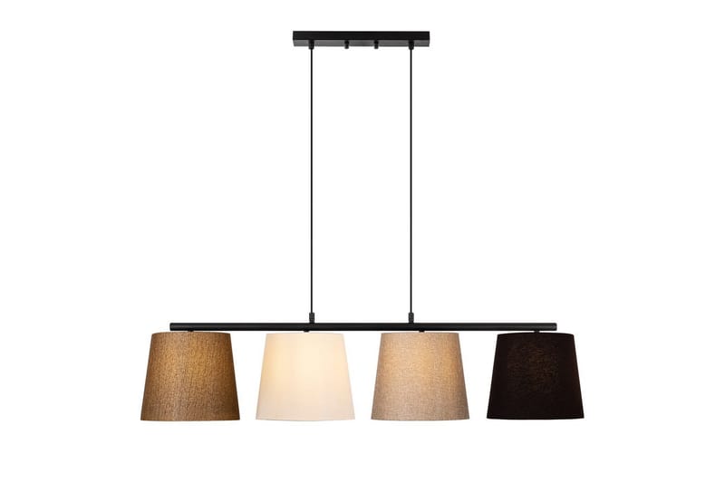 Loftlampe Rithmere Sort / Rany / Hvid / Beige - Beige/Guld/Sort/Hvidfarvet træ - Belysning - Lamper & indendørsbelysning - Loftlampe - Pendellamper & hængelamper