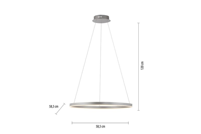 Loftlampe Ritus - 58,5x120x58,5 cm, Aluminium - Belysning - Lamper & indendørsbelysning - Loftlampe - Pendellamper & hængelamper