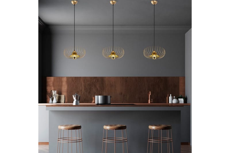 Loftlampe Sadortel Rany - Guld - Belysning - Lamper & indendørsbelysning - Loftlampe - Pendellamper & hængelamper