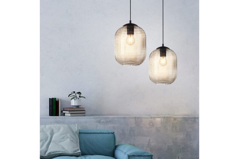 Loftlampe Shitake - 20x150x20 cm, Amberfarvet - Belysning - Lamper & indendørsbelysning - Loftlampe - Pendellamper & hængelamper