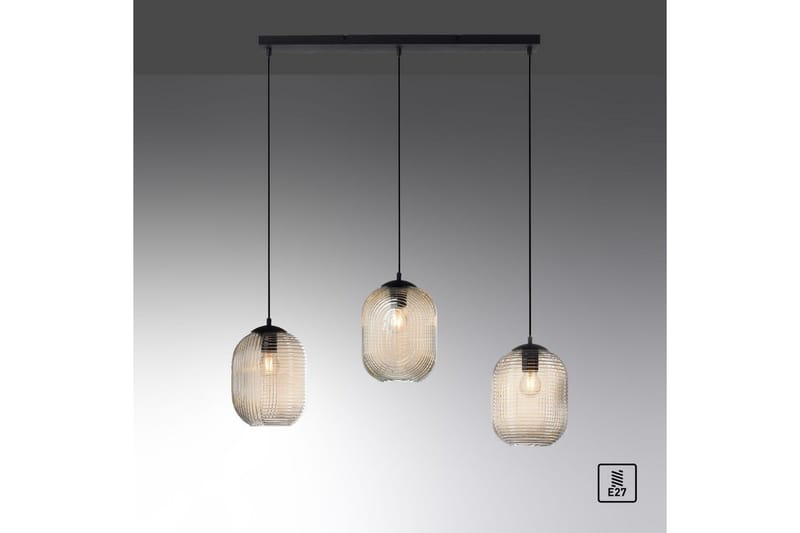 Loftlampe Shitake - 20x150x90 cm, Amberfarvet - Belysning - Lamper & indendørsbelysning - Loftlampe - Pendellamper & hængelamper