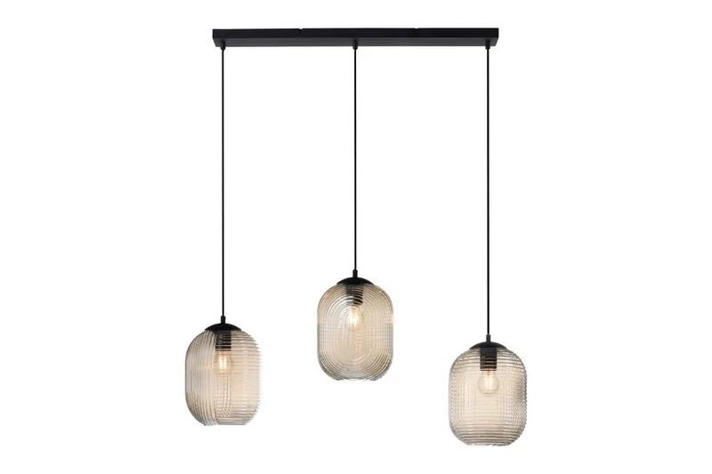 Loftlampe Shitake, 20x150x90 cm, Amberfarvet