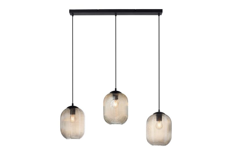 Loftlampe Shitake, 20x150x90 cm, Amberfarvet