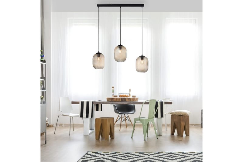 Loftlampe Shitake - 20x150x90 cm, Amberfarvet - Belysning - Lamper & indendørsbelysning - Loftlampe - Pendellamper & hængelamper