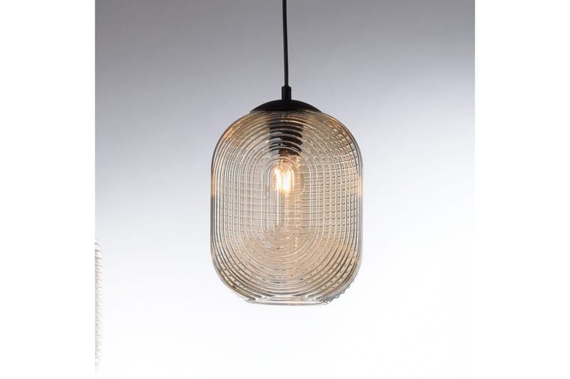 Loftlampe Shitake - 20x150x90 cm, Amberfarvet - Belysning - Lamper & indendørsbelysning - Loftlampe - Pendellamper & hængelamper