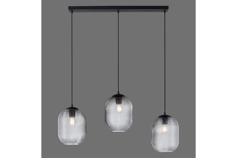 Loftlampe Shitake - 20x150x90 cm, Røget farvet - Belysning - Lamper & indendørsbelysning - Loftlampe - Pendellamper & hængelamper