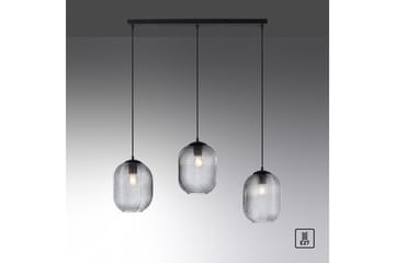 Loftlampe Shitake - 20x150x90 cm, Røget farvet - Belysning - Lamper & indendørsbelysning - Loftlampe - Pendellamper & hængelamper