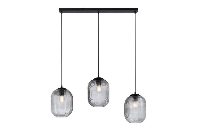 Loftlampe Shitake - 20x150x90 cm, Røget farvet - Belysning - Lamper & indendørsbelysning - Loftlampe - Pendellamper & hængelamper