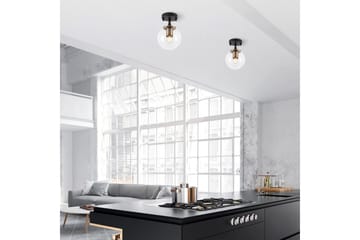 Loftlampe Sone Sort / Antik / Transparent - Sort / Antik / Transparent - Belysning - Lamper & indendørsbelysning - Loftlampe - Pendellamper & hængelamper