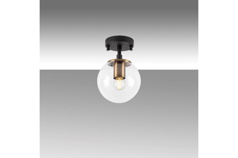 Loftlampe Sone Sort / Antik / Transparent - Sort / Antik / Transparent - Belysning - Lamper & indendørsbelysning - Loftlampe - Pendellamper & hængelamper