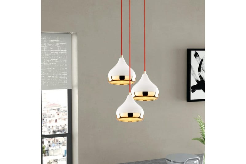 Loftlampe Sood Hvid / Rød / Rany - Hvid / Rød / Rany - Belysning - Lamper & indendørsbelysning - Loftlampe - Pendellamper & hængelamper