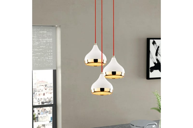 Loftlampe Sood Hvid / Rød / Rany - Hvid / Rød / Rany - Belysning - Lamper & indendørsbelysning - Loftlampe - Pendellamper & hængelamper