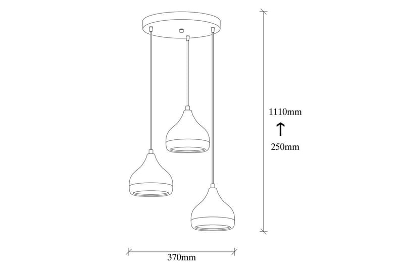 Loftlampe Sood Kobber / Sort - Kobber / Sort - Belysning - Lamper & indendørsbelysning - Loftlampe - Pendellamper & hængelamper