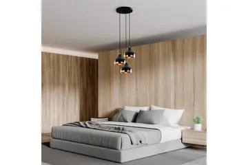Loftlampe Sood Kobber / Sort - Kobber / Sort - Belysning - Lamper & indendørsbelysning - Loftlampe - Pendellamper & hængelamper