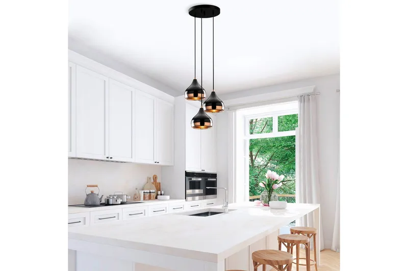 Loftlampe Sood Kobber / Sort - Kobber / Sort - Belysning - Lamper & indendørsbelysning - Loftlampe - Pendellamper & hængelamper