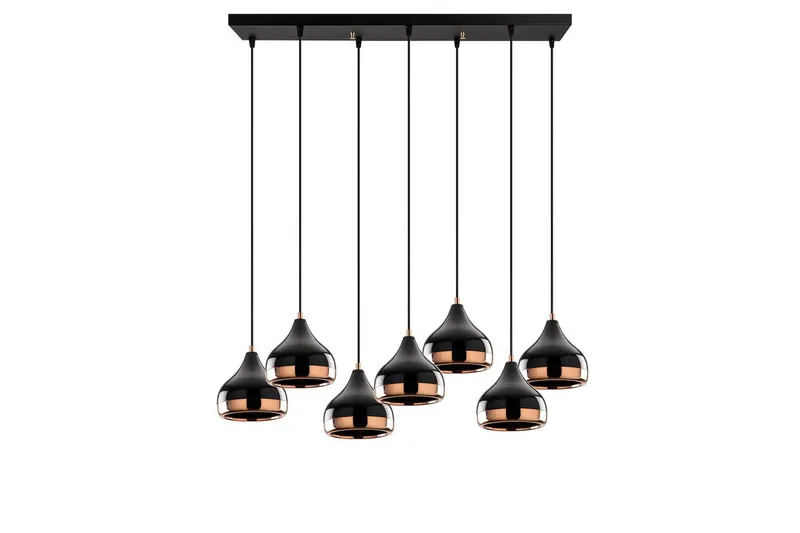 Loftlampe Soodn Sort / Kobber, Sort