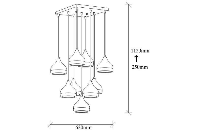 Loftlampe Soodn Sort / Kobber - Sort - Belysning - Lamper & indendørsbelysning - Loftlampe - Pendellamper & hængelamper