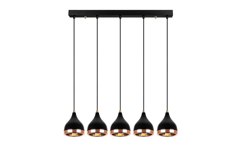 Loftlampe Soodne Sort / Kobber, Kobber/Sort