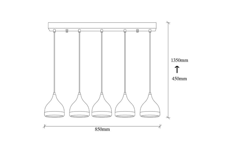 Loftlampe Soodne Sort / Kobber - Kobber/Sort - Belysning - Lamper & indendørsbelysning - Loftlampe - Pendellamper & hængelamper