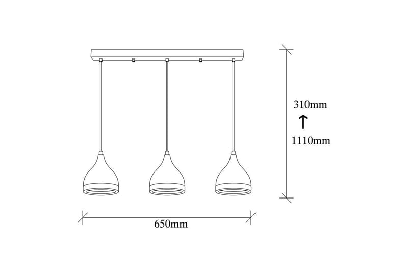 Loftlampe Soodne Sort / Kobber - Kobber/Sort - Belysning - Lamper & indendørsbelysning - Loftlampe - Pendellamper & hængelamper