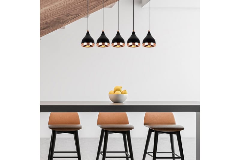 Loftlampe Soodne Sort / Kobber - Kobber/Sort - Belysning - Lamper & indendørsbelysning - Loftlampe - Pendellamper & hængelamper