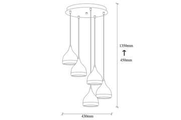 Loftlampe Soodne Sort / Kobber - Kobber/Sort - Belysning - Lamper & indendørsbelysning - Loftlampe - Pendellamper & hængelamper