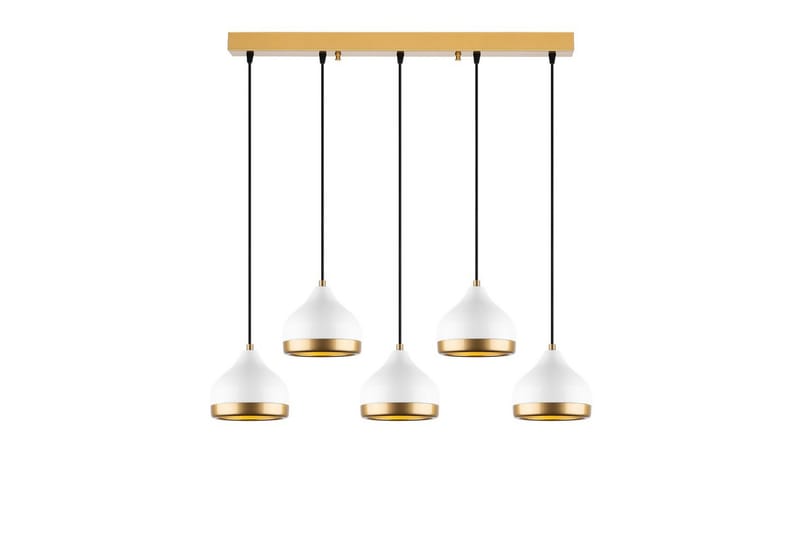 Loftlampe Soodni Fem Vandret Hvid - Hvid - Belysning - Lamper & indendørsbelysning - Loftlampe - Pendellamper & hængelamper