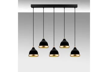 Loftlampe Soodni Fem Vandret Sort - Sort - Belysning - Lamper & indendørsbelysning - Loftlampe - Pendellamper & hængelamper