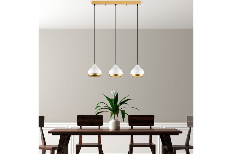 Loftlampe Soodni Tre Horisont Hvid - Hvid - Belysning - Lamper & indendørsbelysning - Loftlampe - Pendellamper & hængelamper
