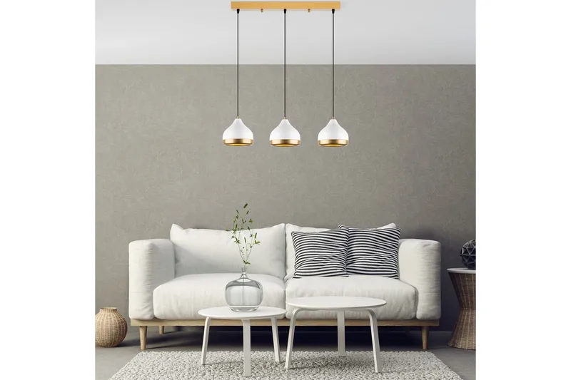 Loftlampe Soodni Tre Horisont Hvid - Hvid - Belysning - Lamper & indendørsbelysning - Loftlampe - Pendellamper & hængelamper