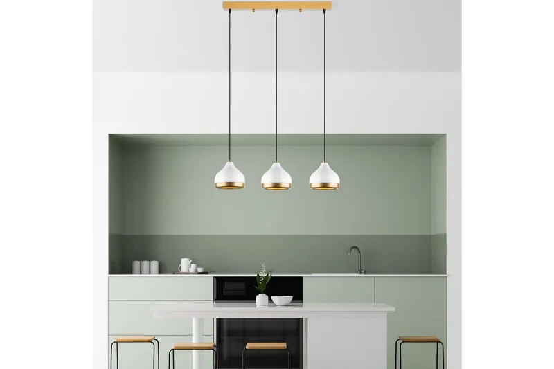 Loftlampe Soodni Tre Horisont Hvid - Hvid - Belysning - Lamper & indendørsbelysning - Loftlampe - Pendellamper & hængelamper