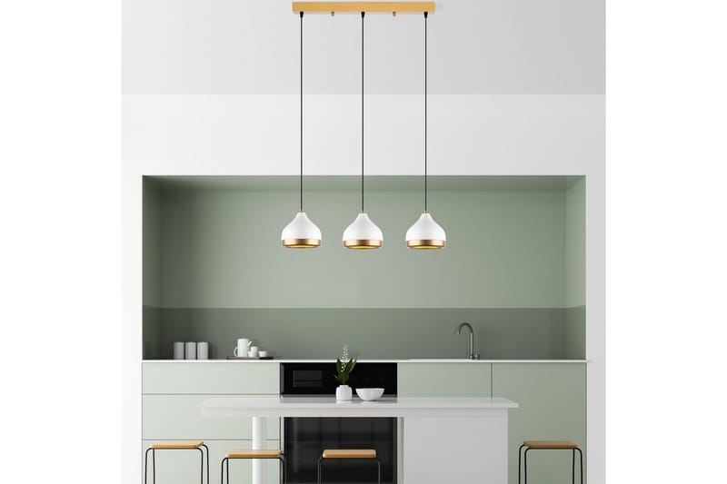 Loftlampe Soodni Tre Horisont Hvid - Hvid - Belysning - Lamper & indendørsbelysning - Loftlampe - Pendellamper & hængelamper